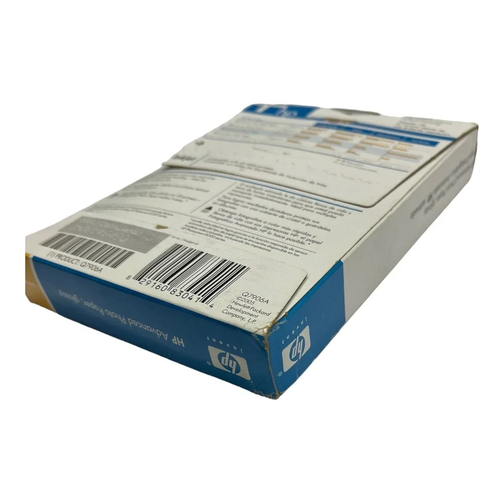 HP 4x6 White Advanced Photo Paper Glossy Inkjet 100 Sheets Q7906A Photography